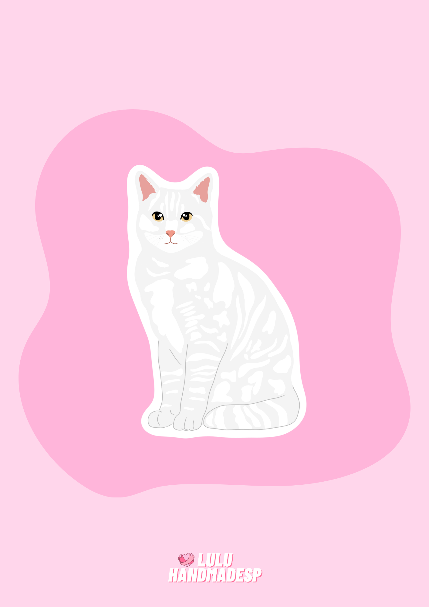 Sticker - Gato Blanco