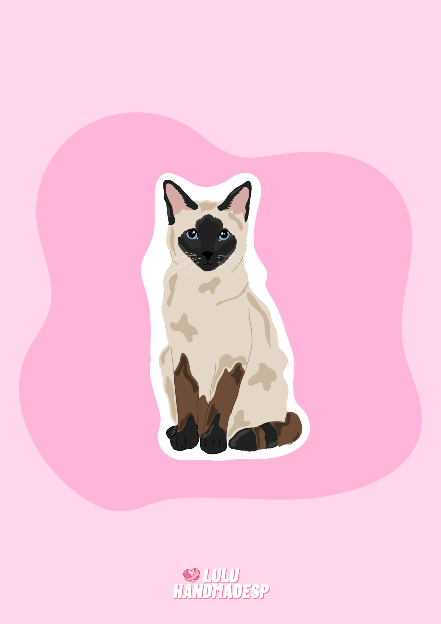 Sticker - Gato siamés