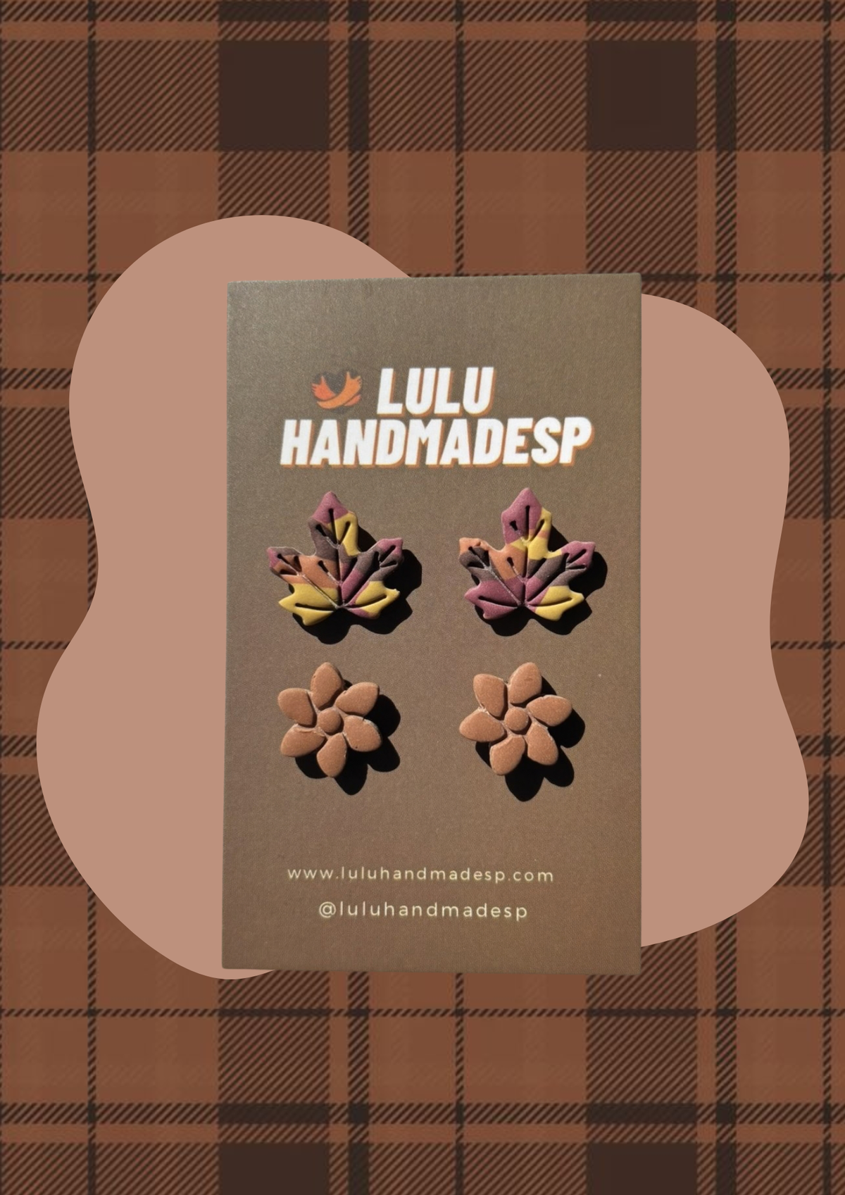 Pack Minis (Hoja otoño estampada y flor)