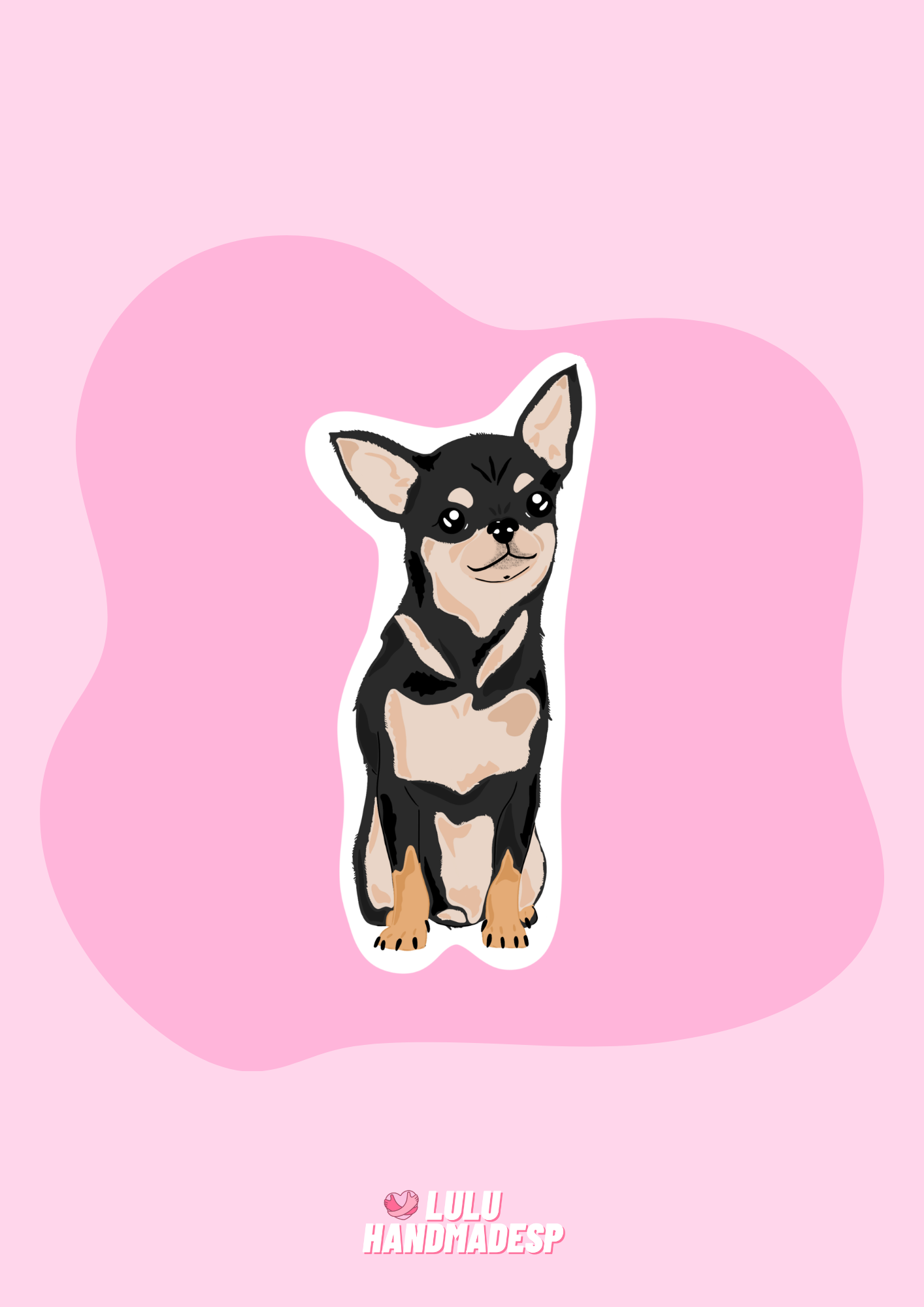 Sticker - Chihuahua Negro