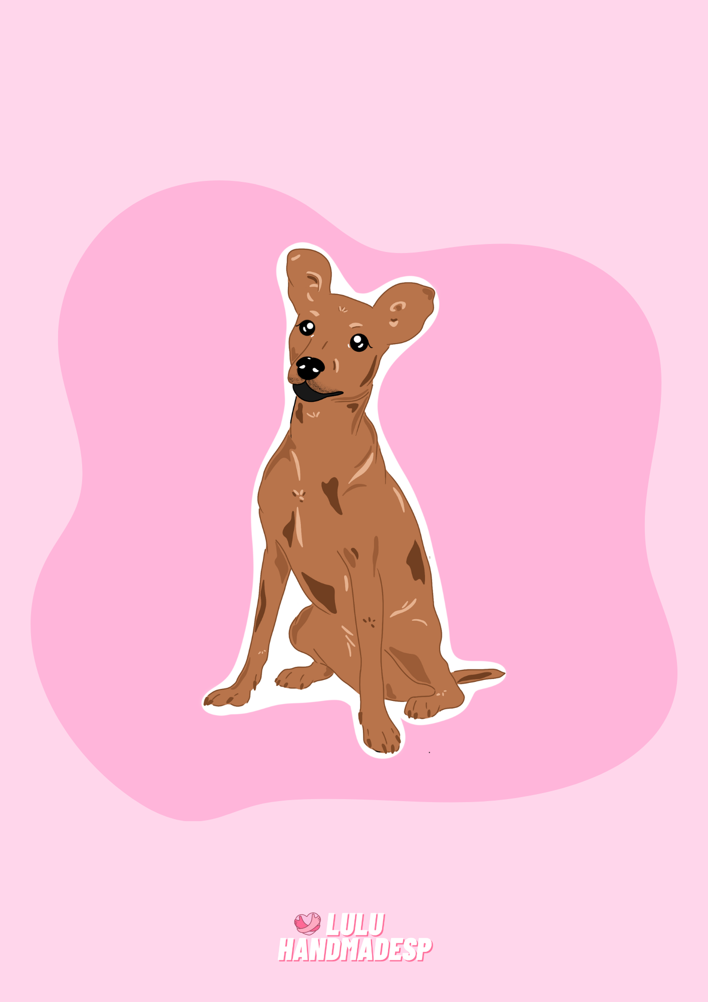 Sticker - Pincher caramelo