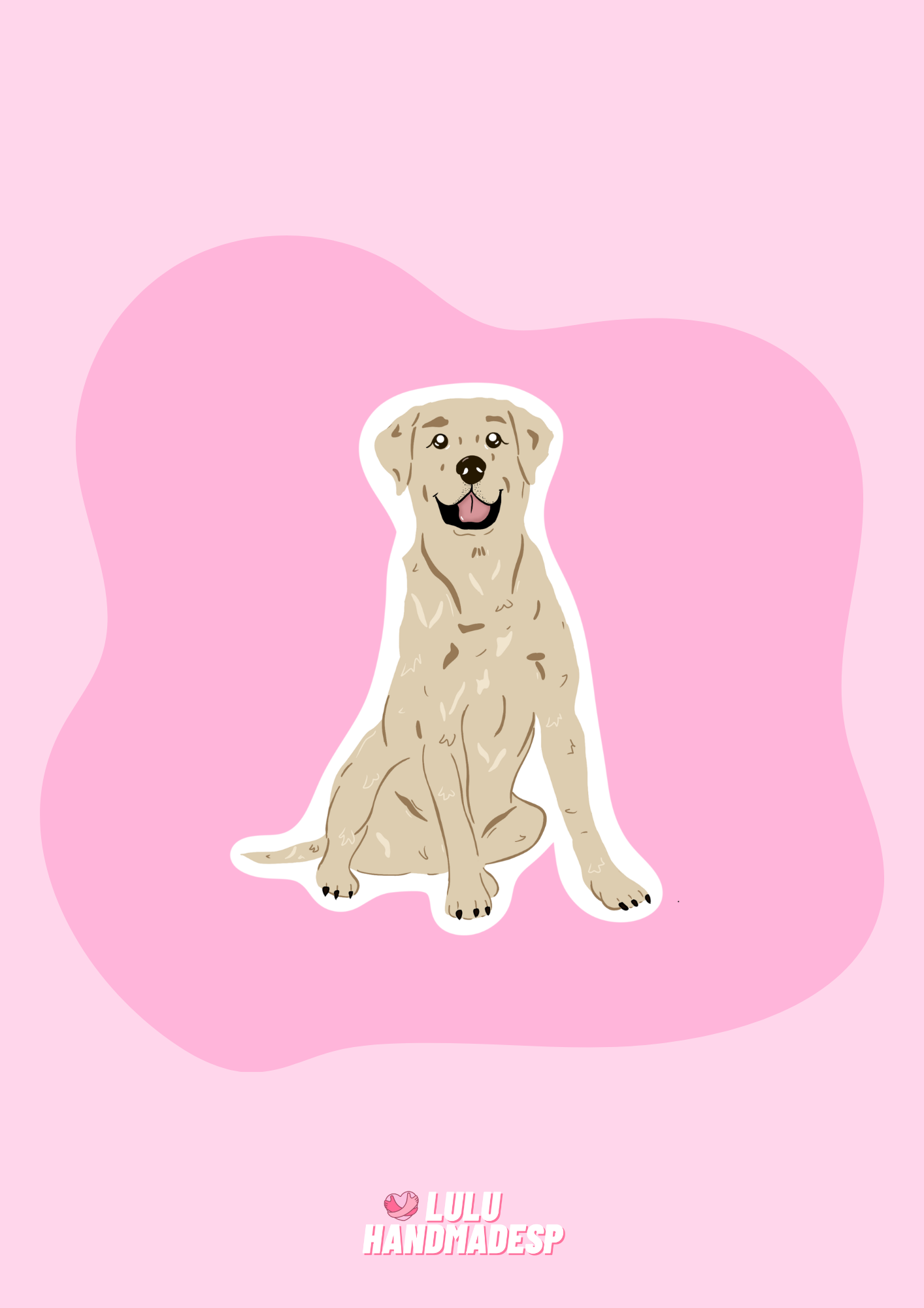 Sticker - Labrador beige