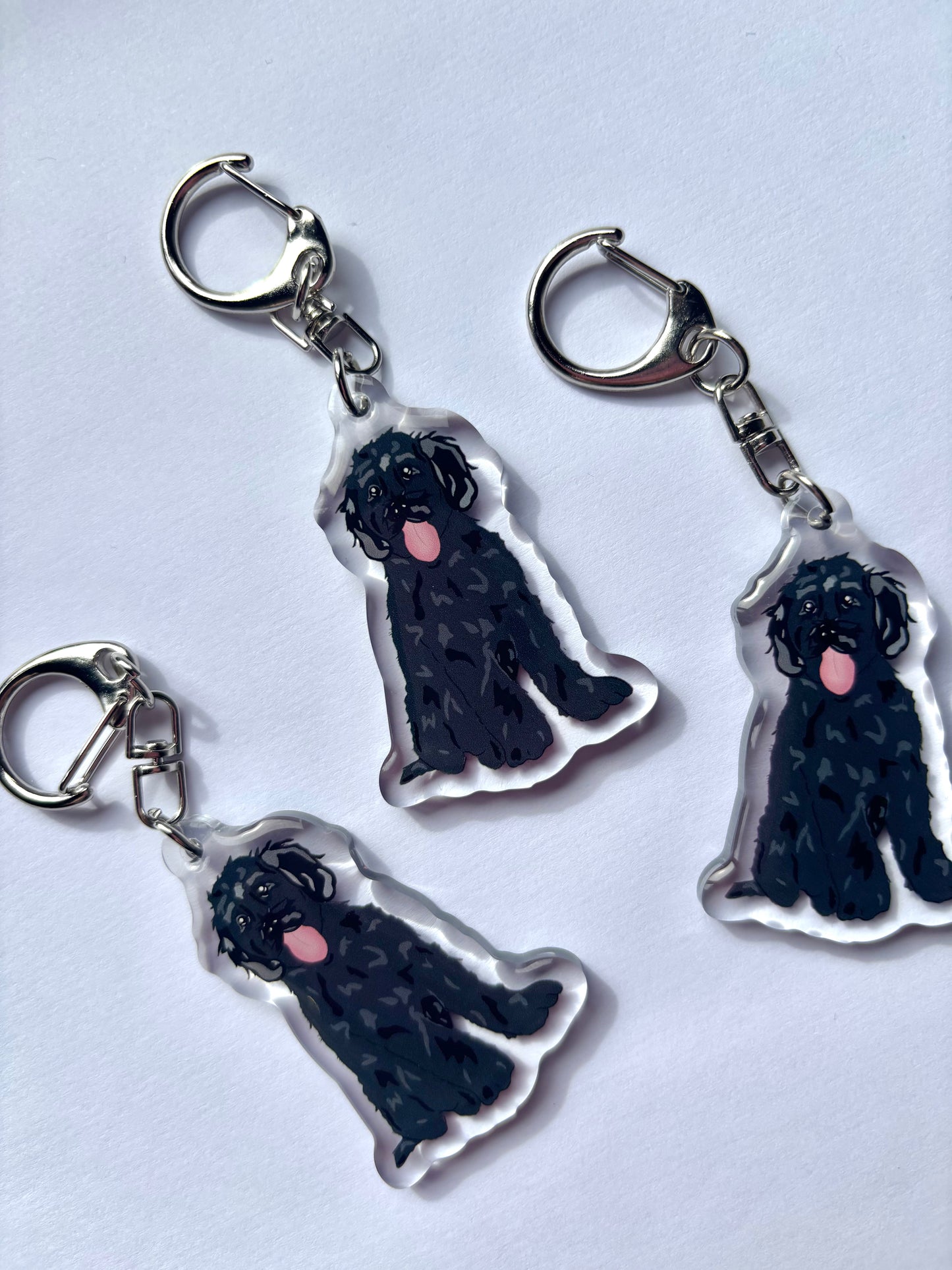 Llavero Black doodle