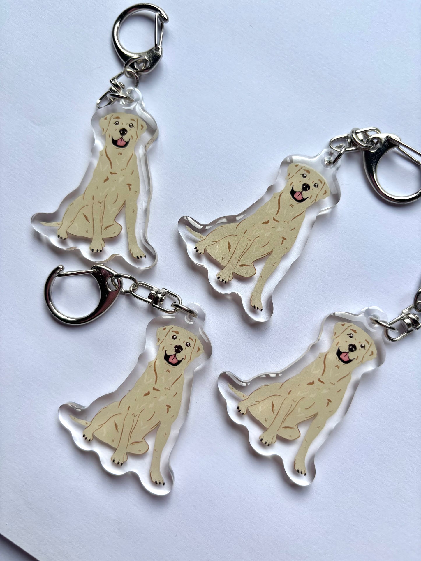 Llavero Labrador beige