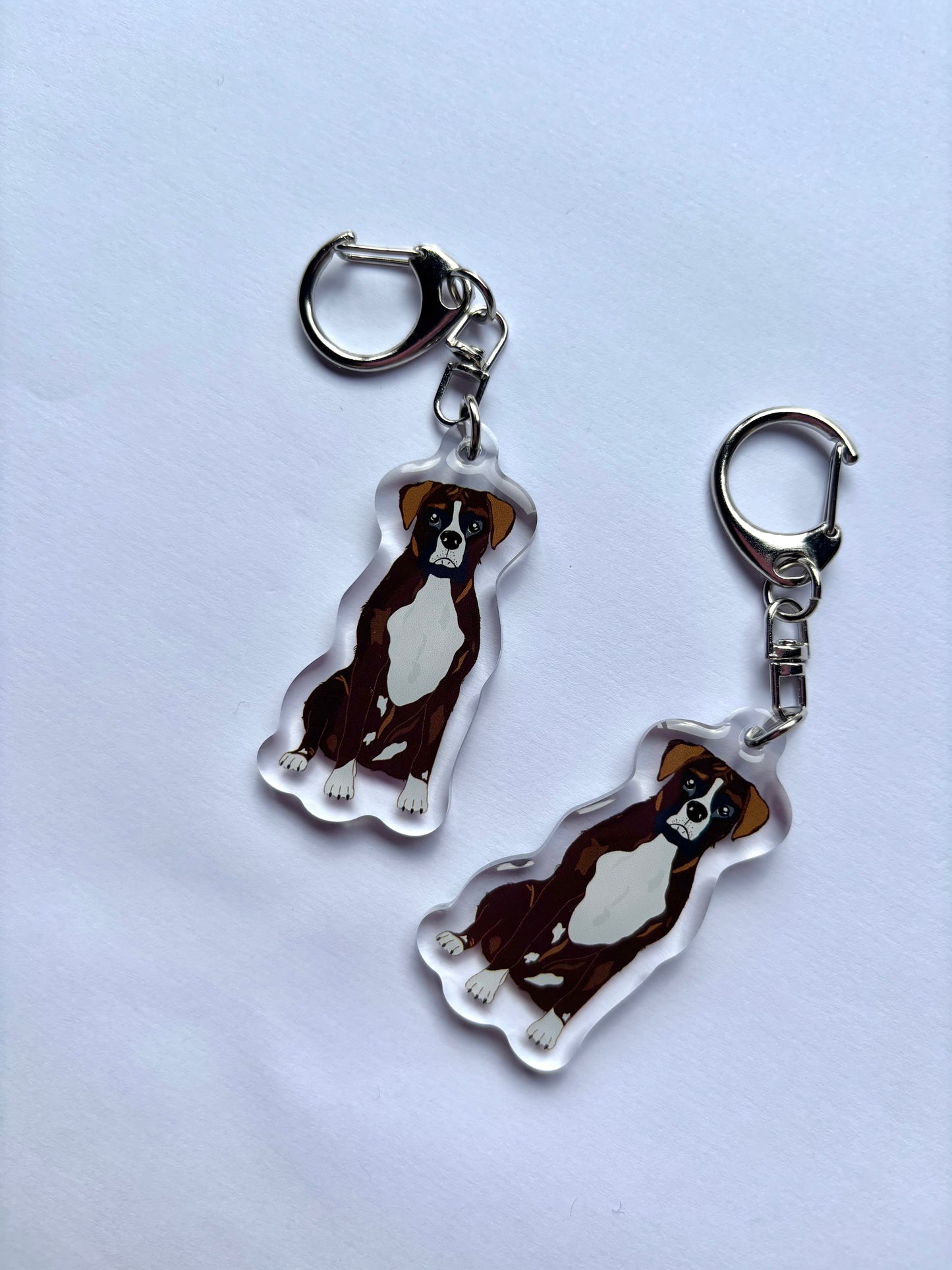 Llavero Boxer marrón