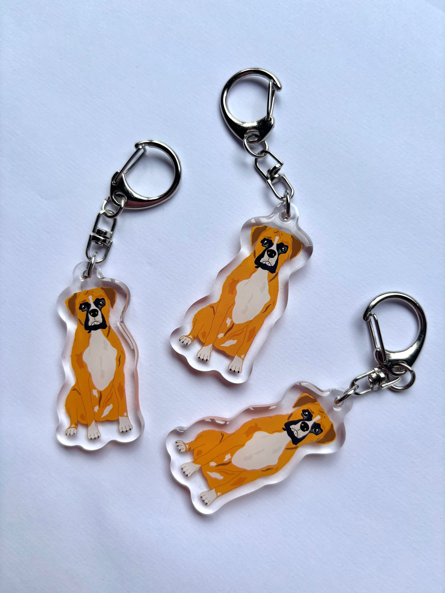 Llavero Boxer caramelo