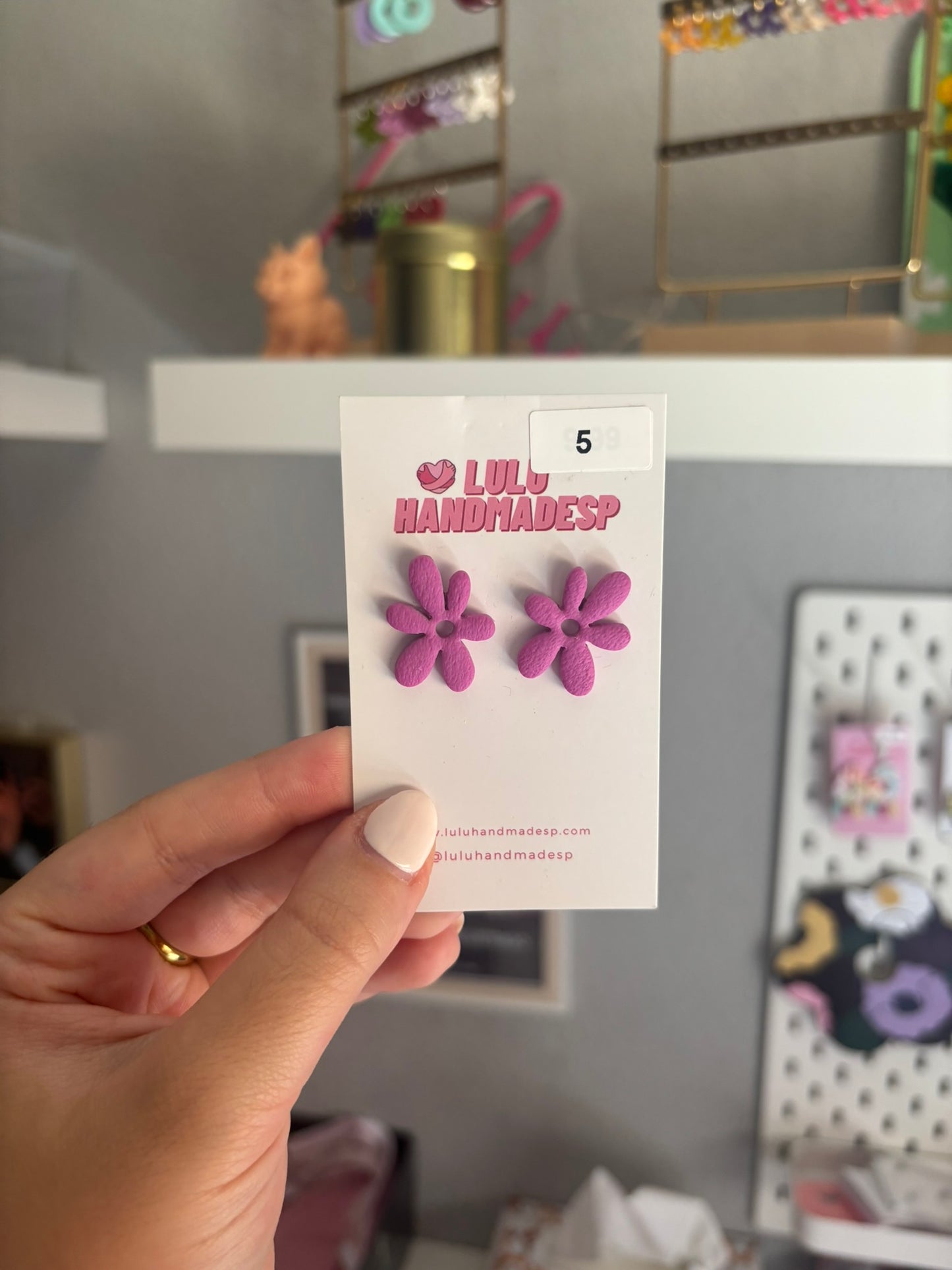 Pendientes REBAJAS Fiora pequeño morado claro