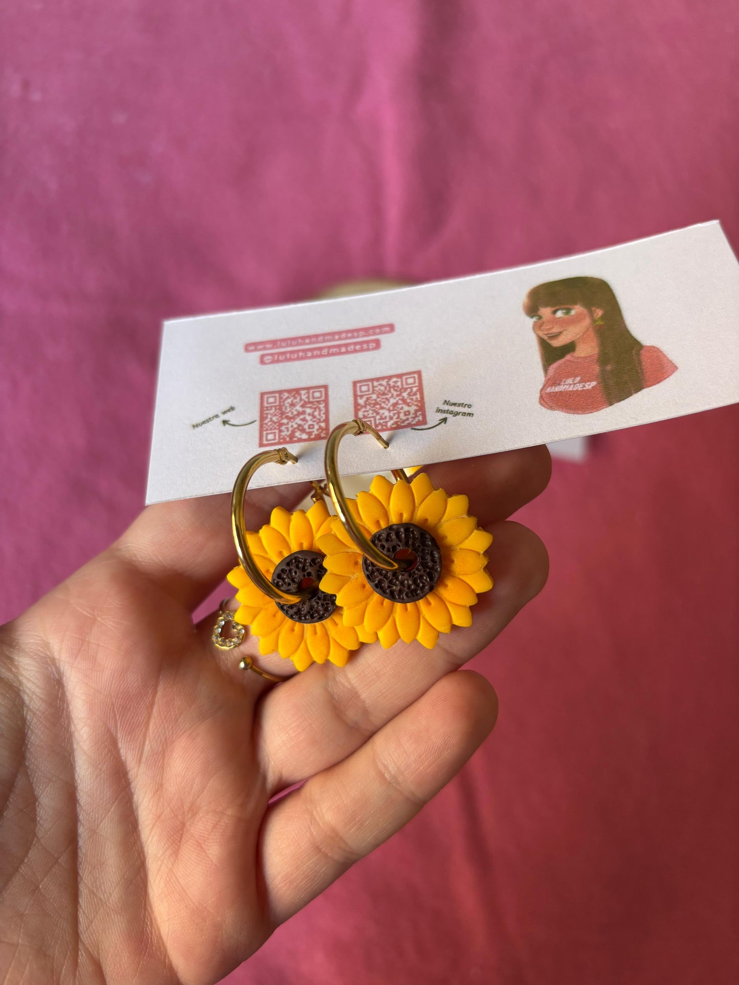 Sunflower (girasol) con aro en medio