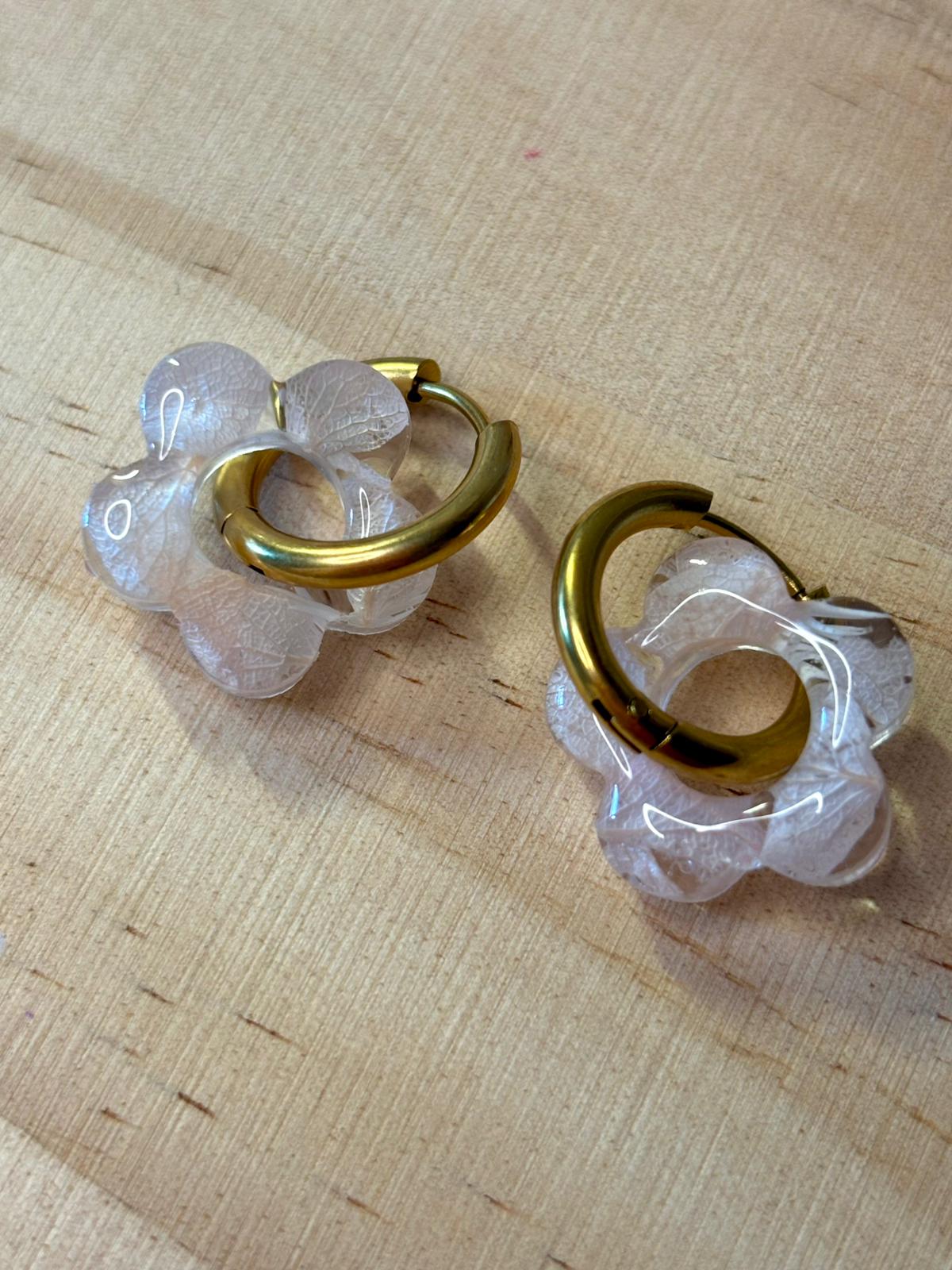 Flores de Hortensia y Phalaris blanco