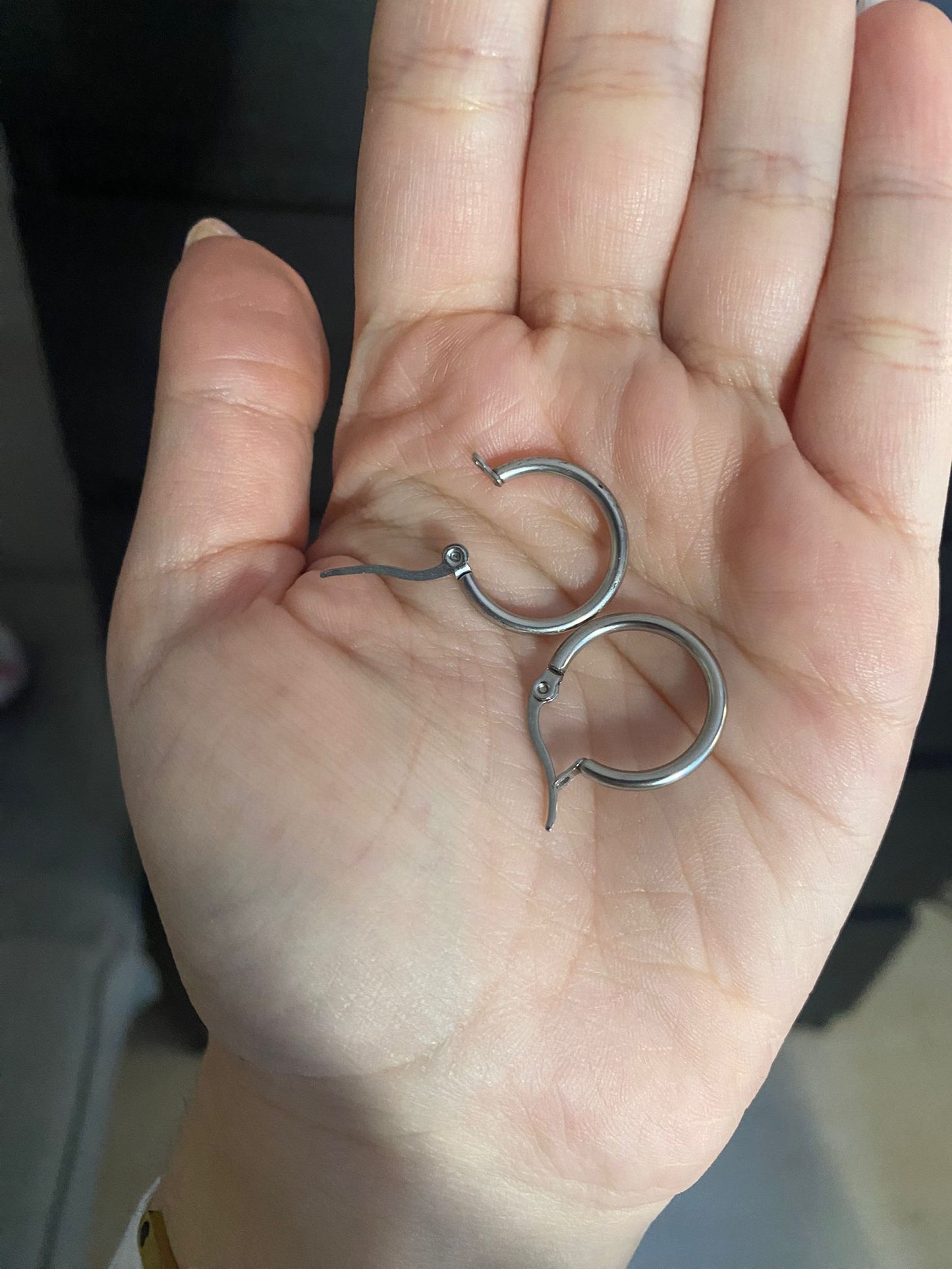 Aros plateados 19mm