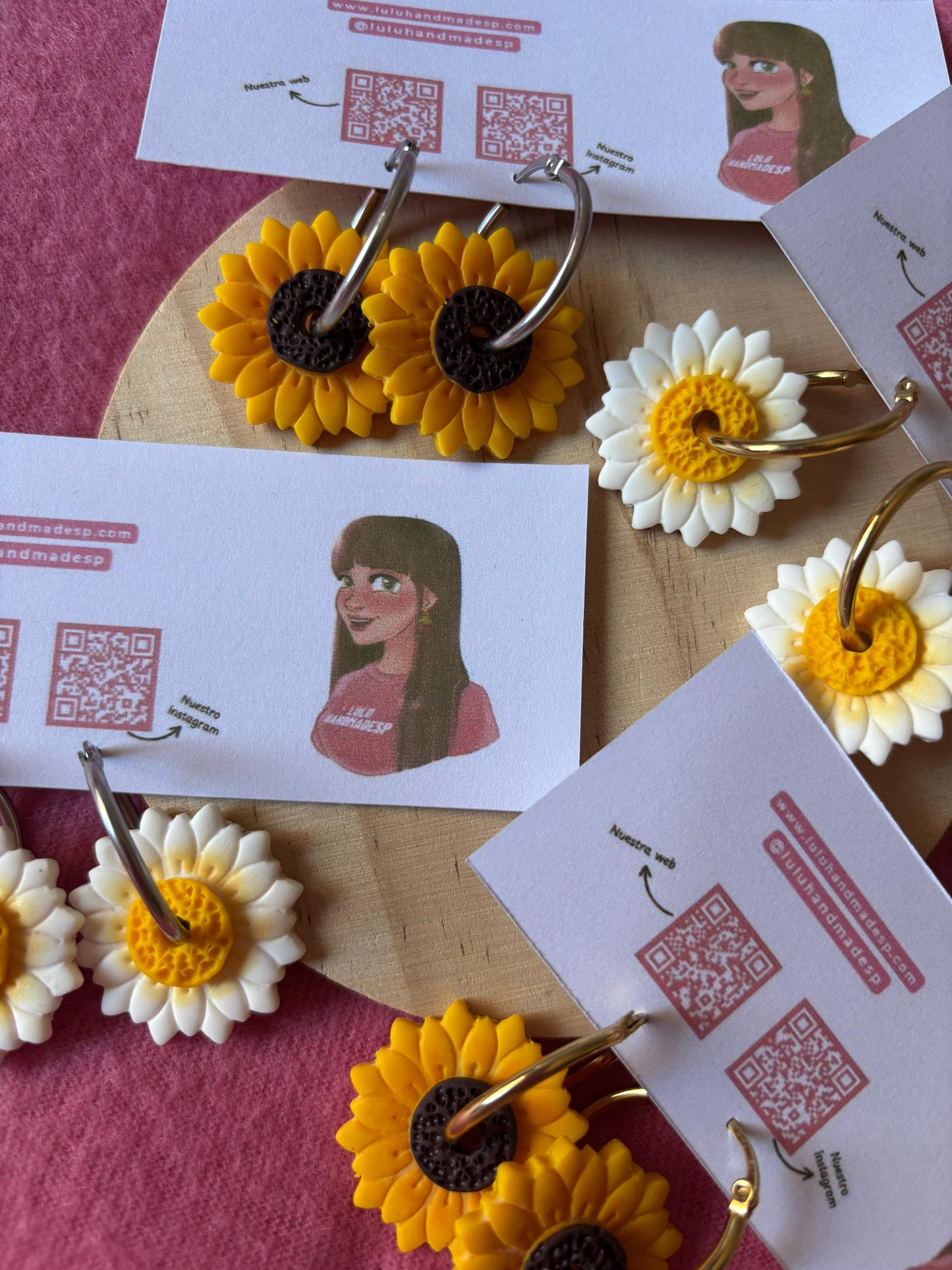 Daisy (margarita) con aro en medio