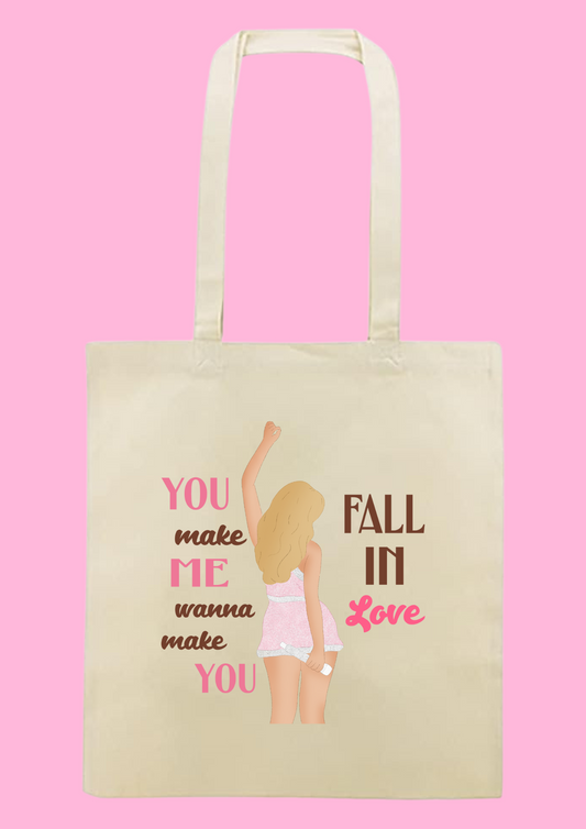 Tote bag "You make me wanna make you fall in love" Sabrina Carpenter Juno