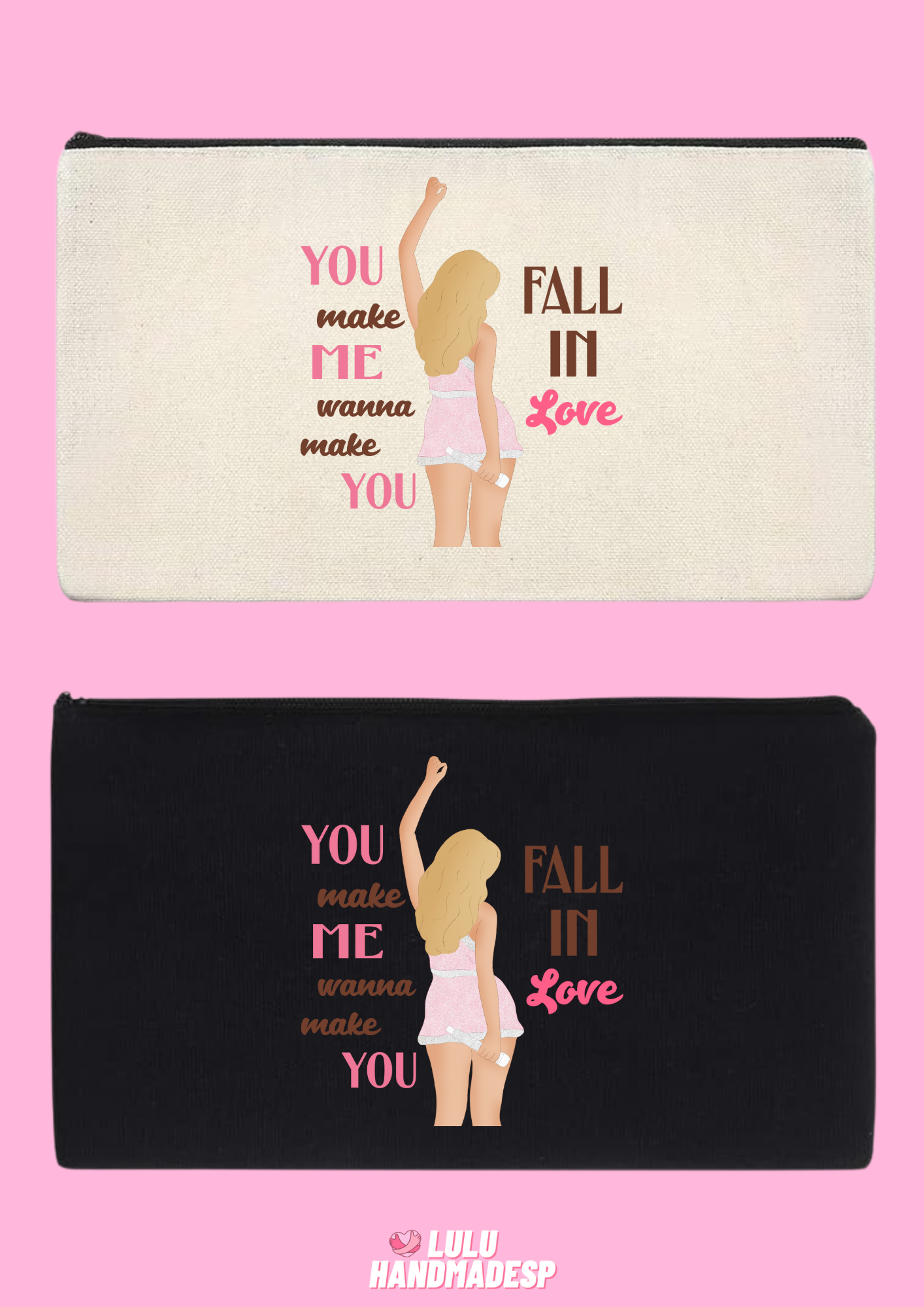 Neceser "You make me wanna make you fall in love" Sabrina Carpenter Juno REBAJAS