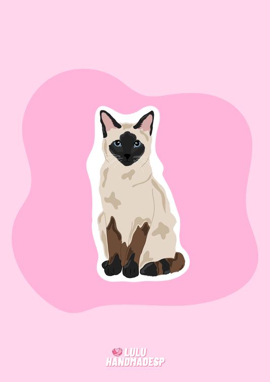 Sticker - Gato siamés