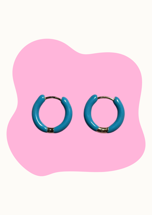 Aros turquesa 17mm