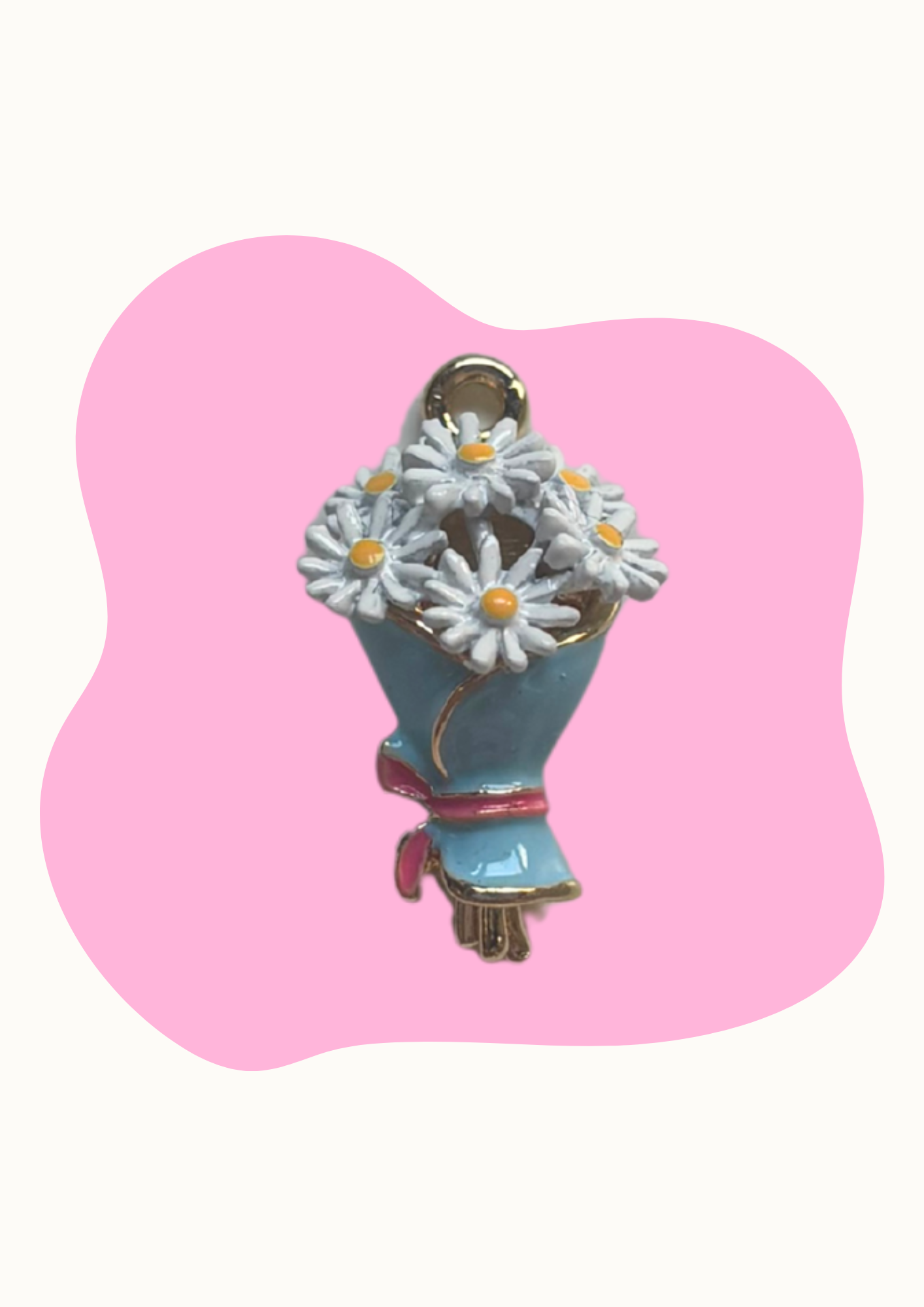Charm - Ramo margaritas azul