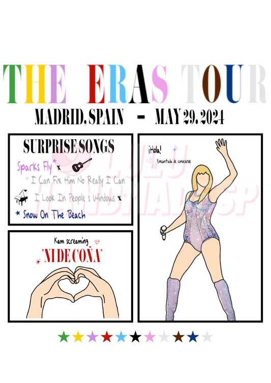 Print Eras Tour Madrid N1 (29de Mayo)
