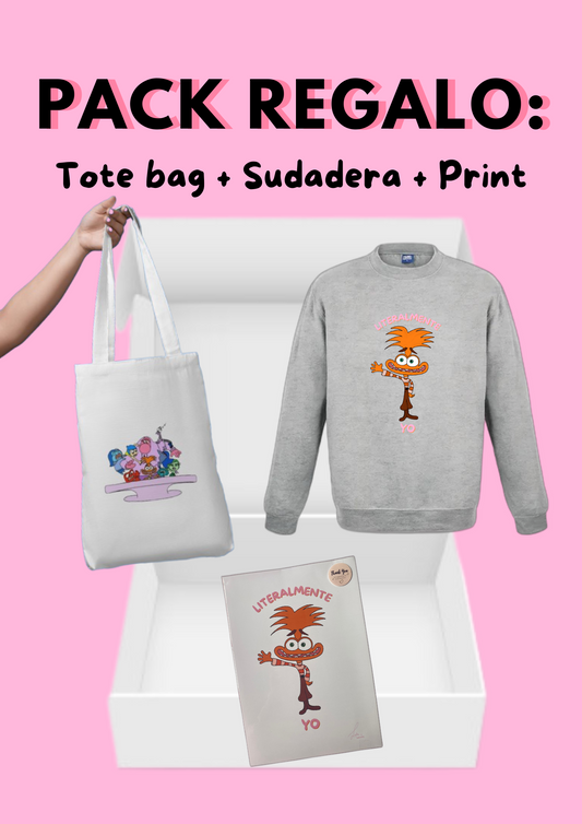 Pack regalo: Tote bag + Sudadera+ Print