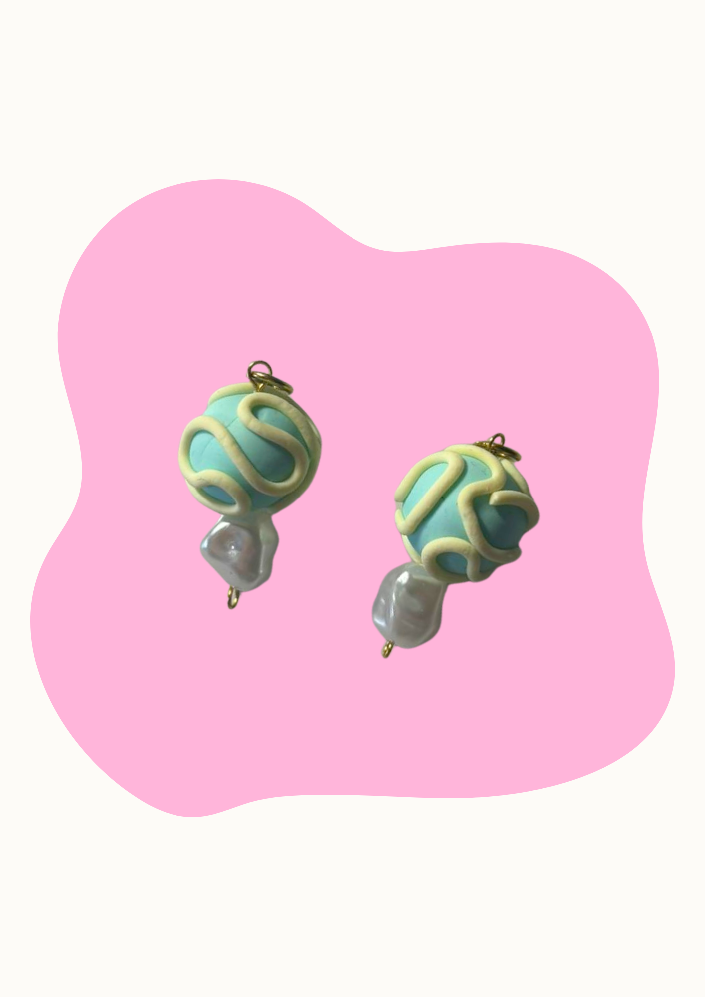 Charm - Caramelo - Verde y amarillo con perla