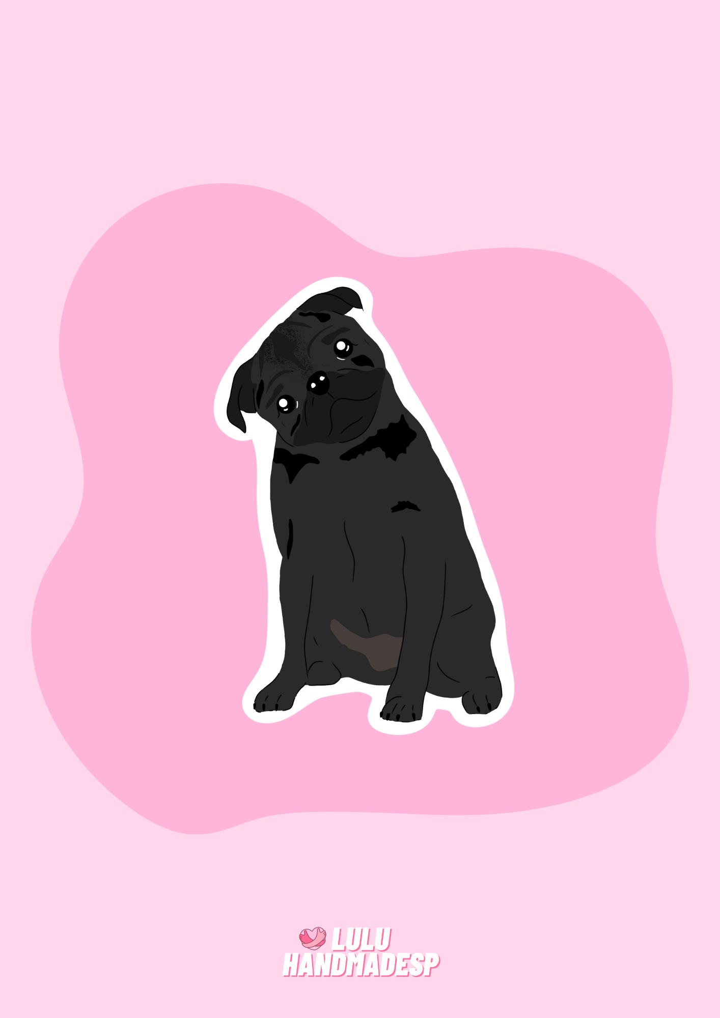 Sticker - Carlino negro