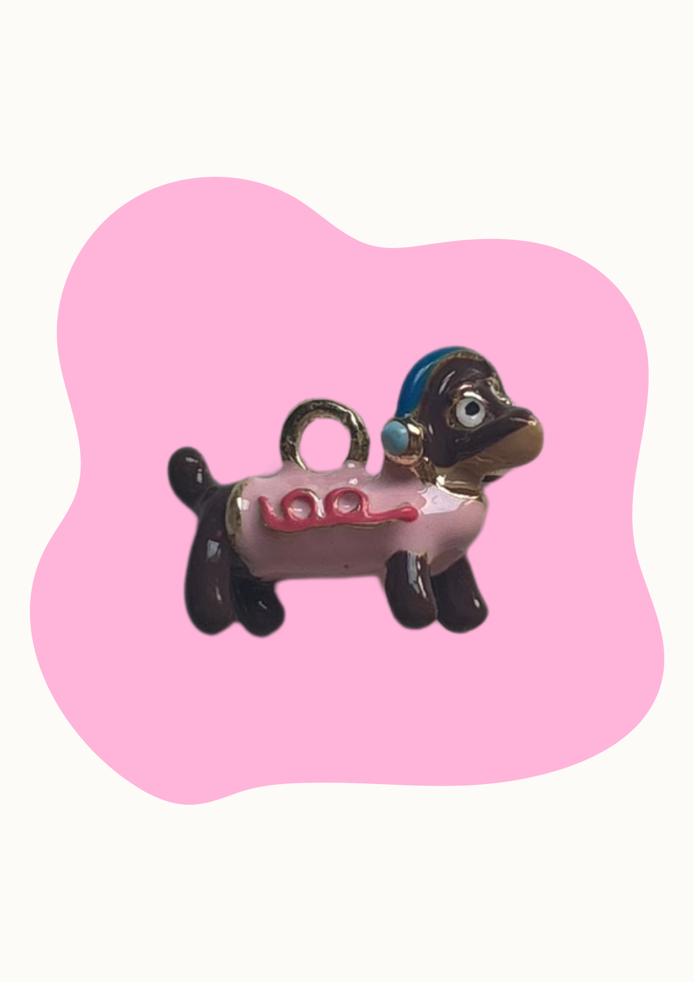 Charm - Perro rosa
