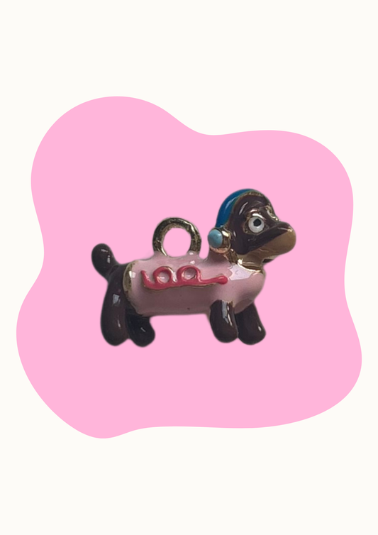Charm - Perro rosa
