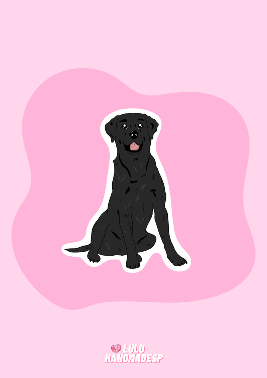 Sticker - Labrador negro