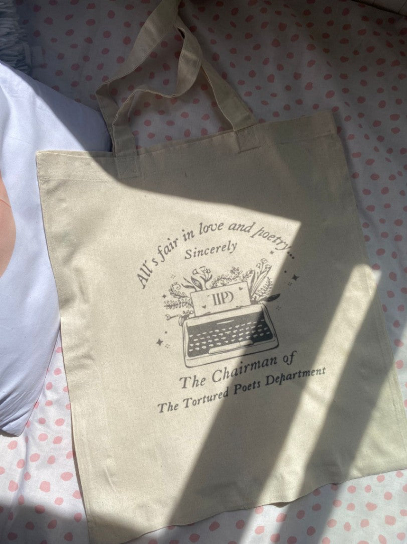 Tote bag The Tortured Poets Department maquina de escribir Taylor Swift