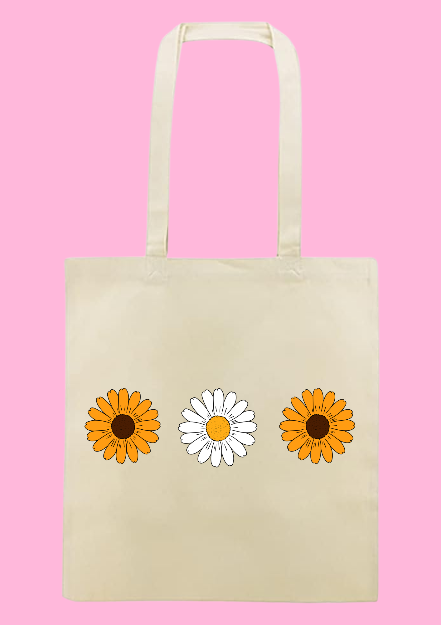 Tote bag girasoles y margarita