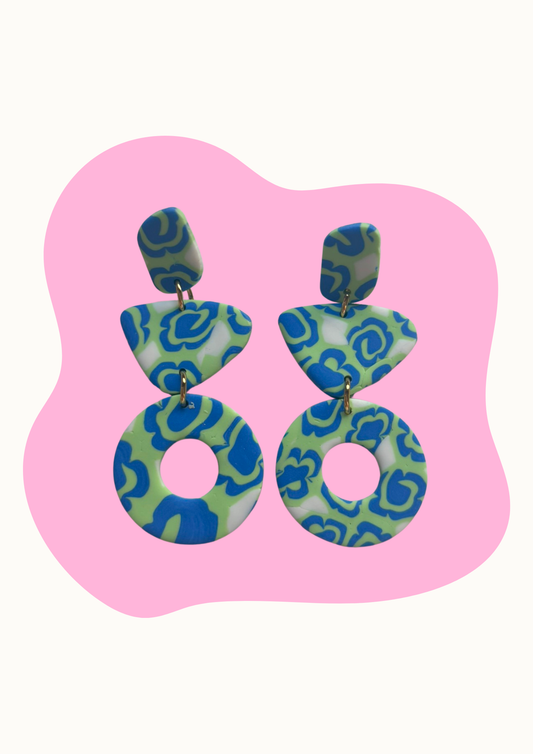 Ochentero (Verde con azul y blanco dorado)