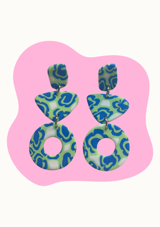 Ochentero (Verde con azul y blanco plateado)
