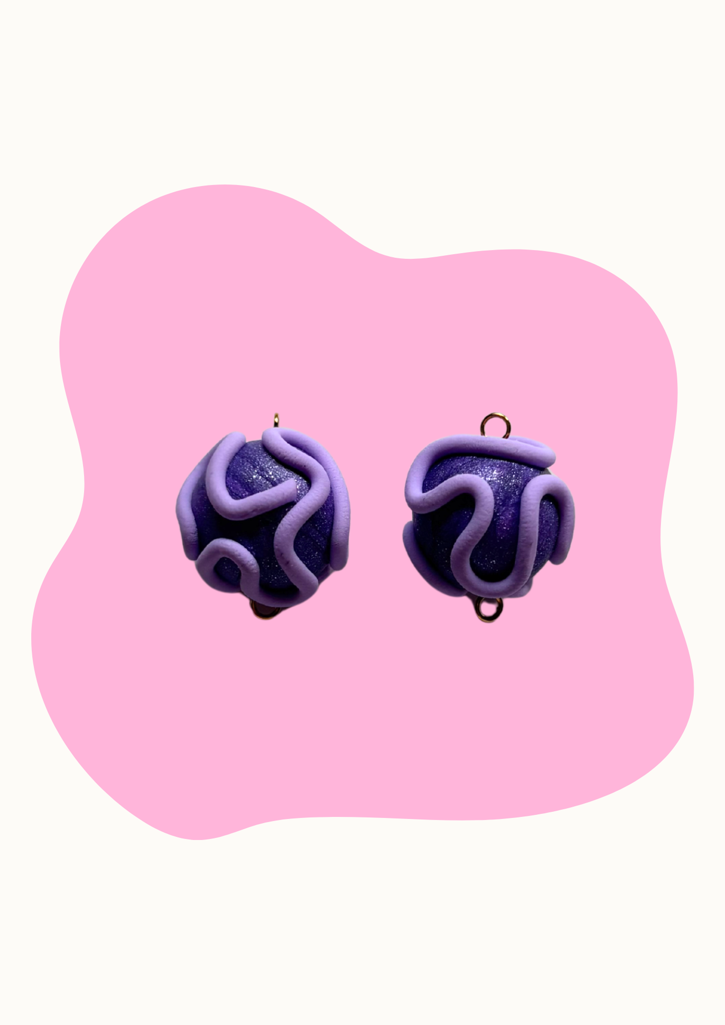 Charm - Caramelo - Morado brillo y lila