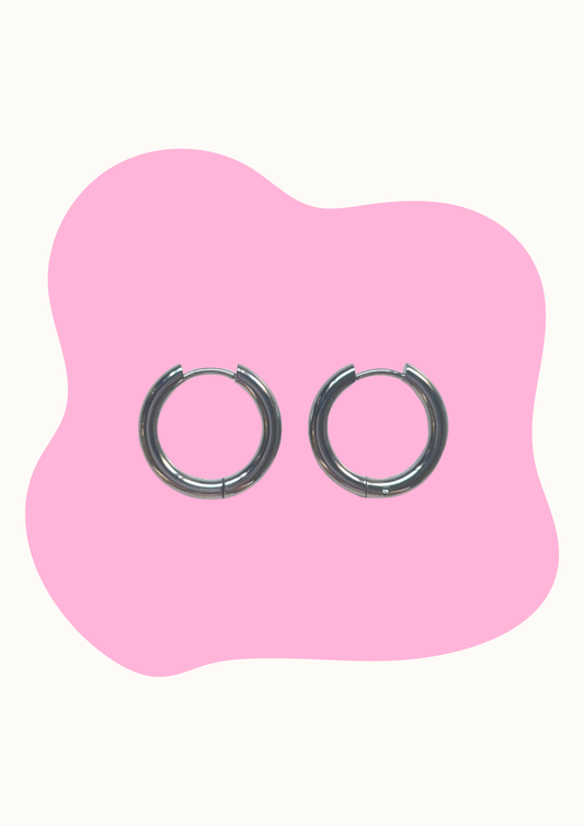 Aros plateados 20mm