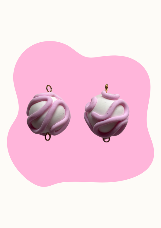 Charm - Caramelo - Blanco y rosita