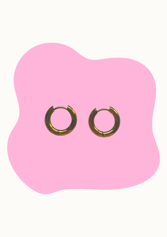 Aros dorados 17mm