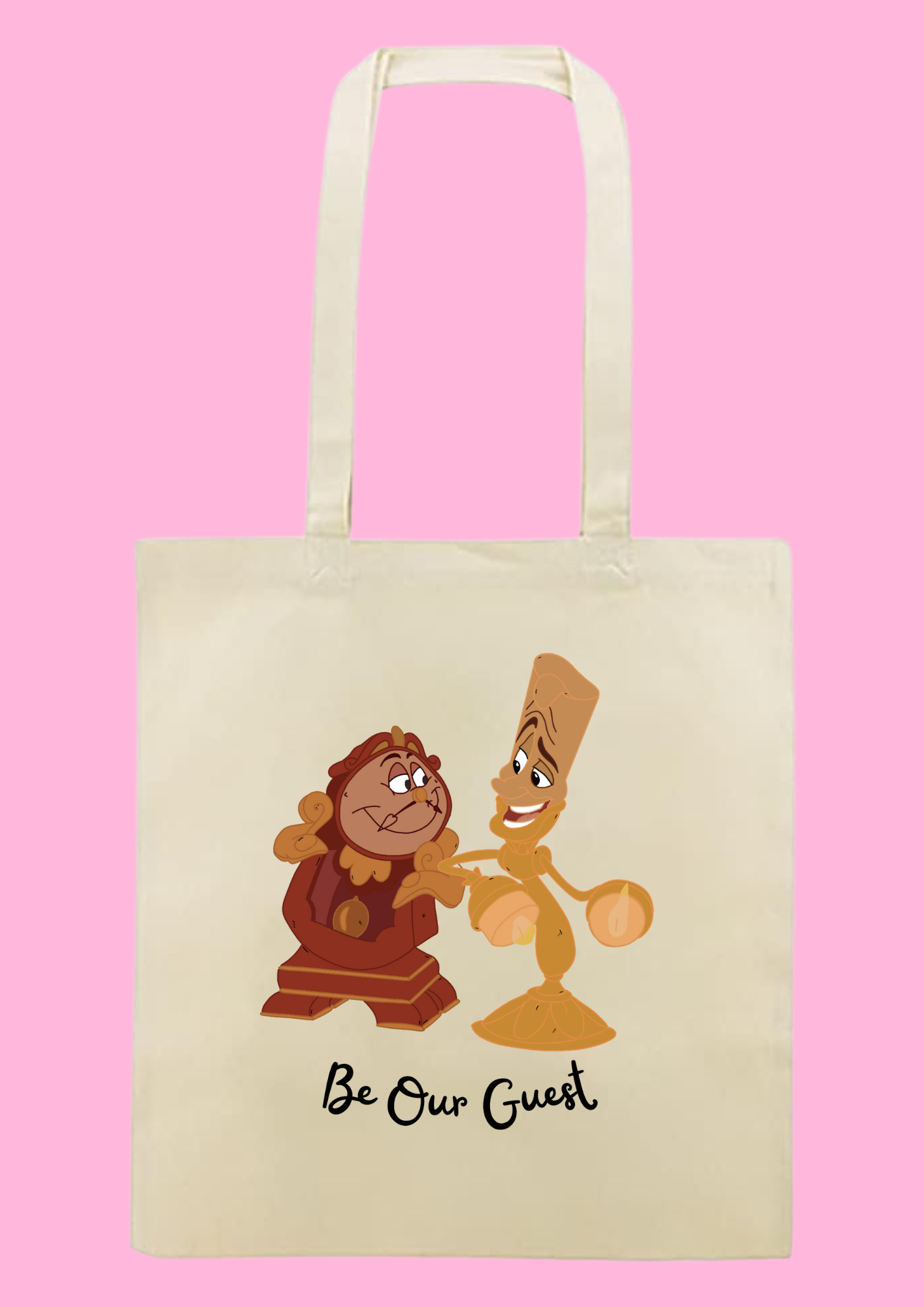 Tote bag Bella y bestia "Be our guest"