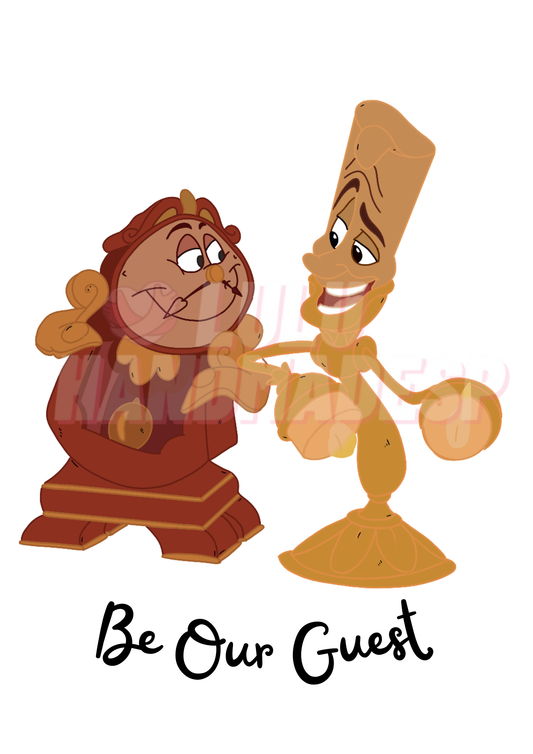 Print Be Our Guest (Bella y Bestia)
