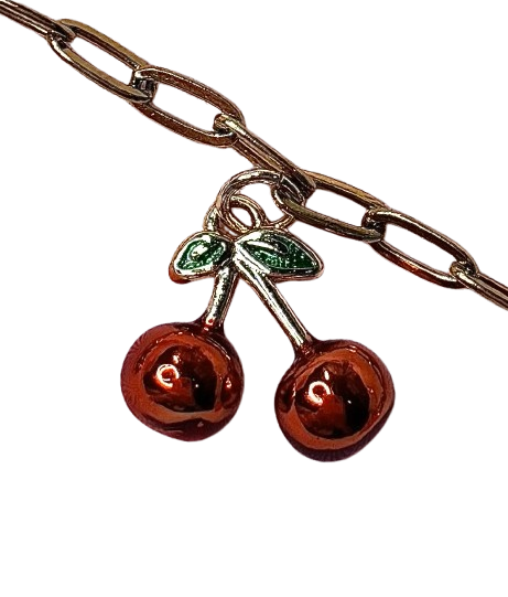 Charm collar : Cereza