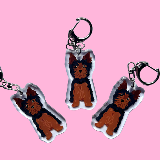 Llavero Yorkshire negro