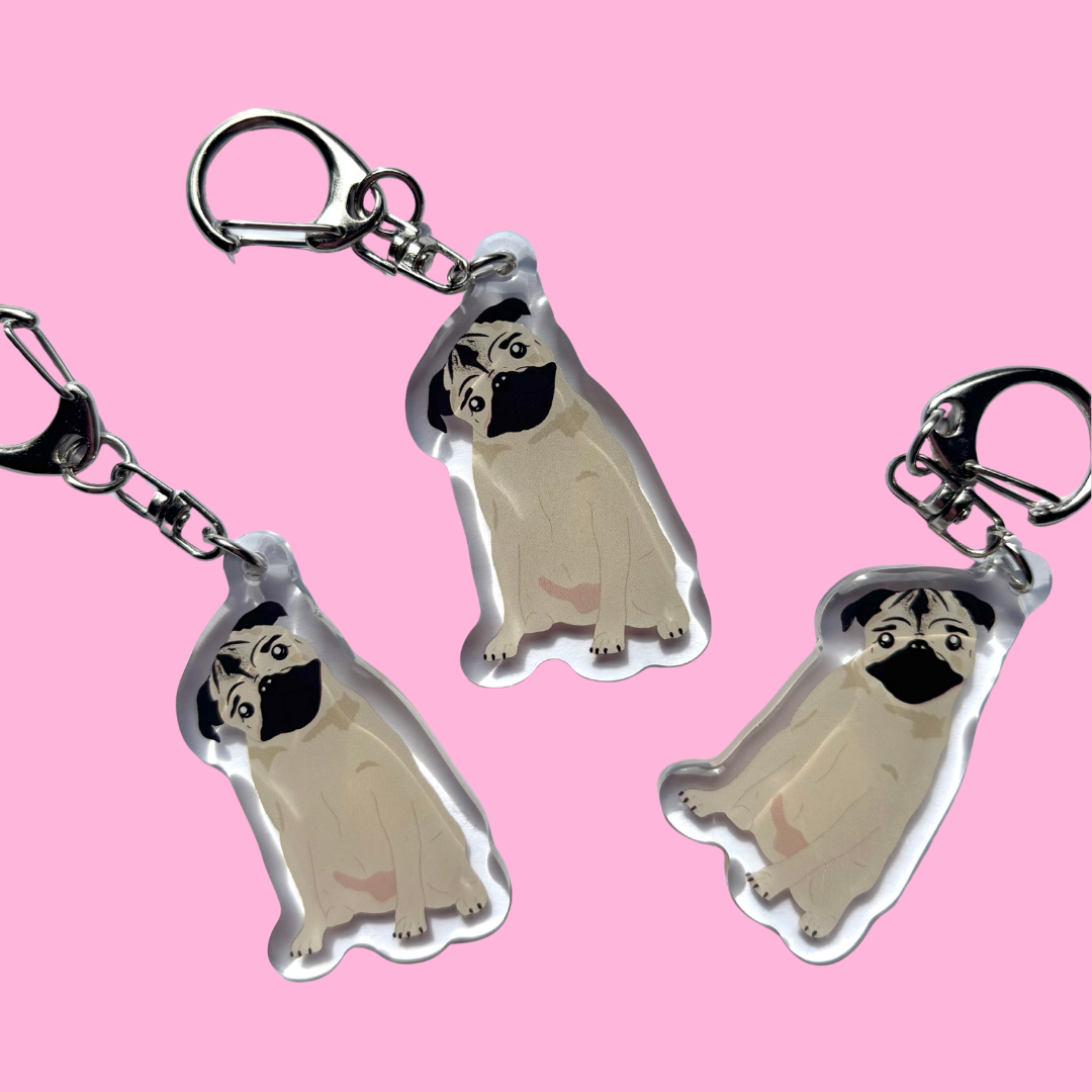 Llavero Carlino beige