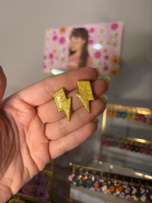 Pendientes REBAJAS rayos dorado