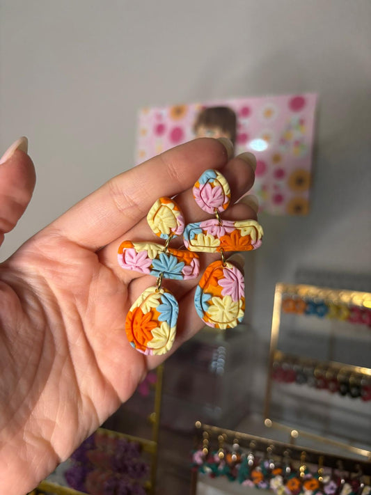 Pendientes REBAJAS Tropical dorado