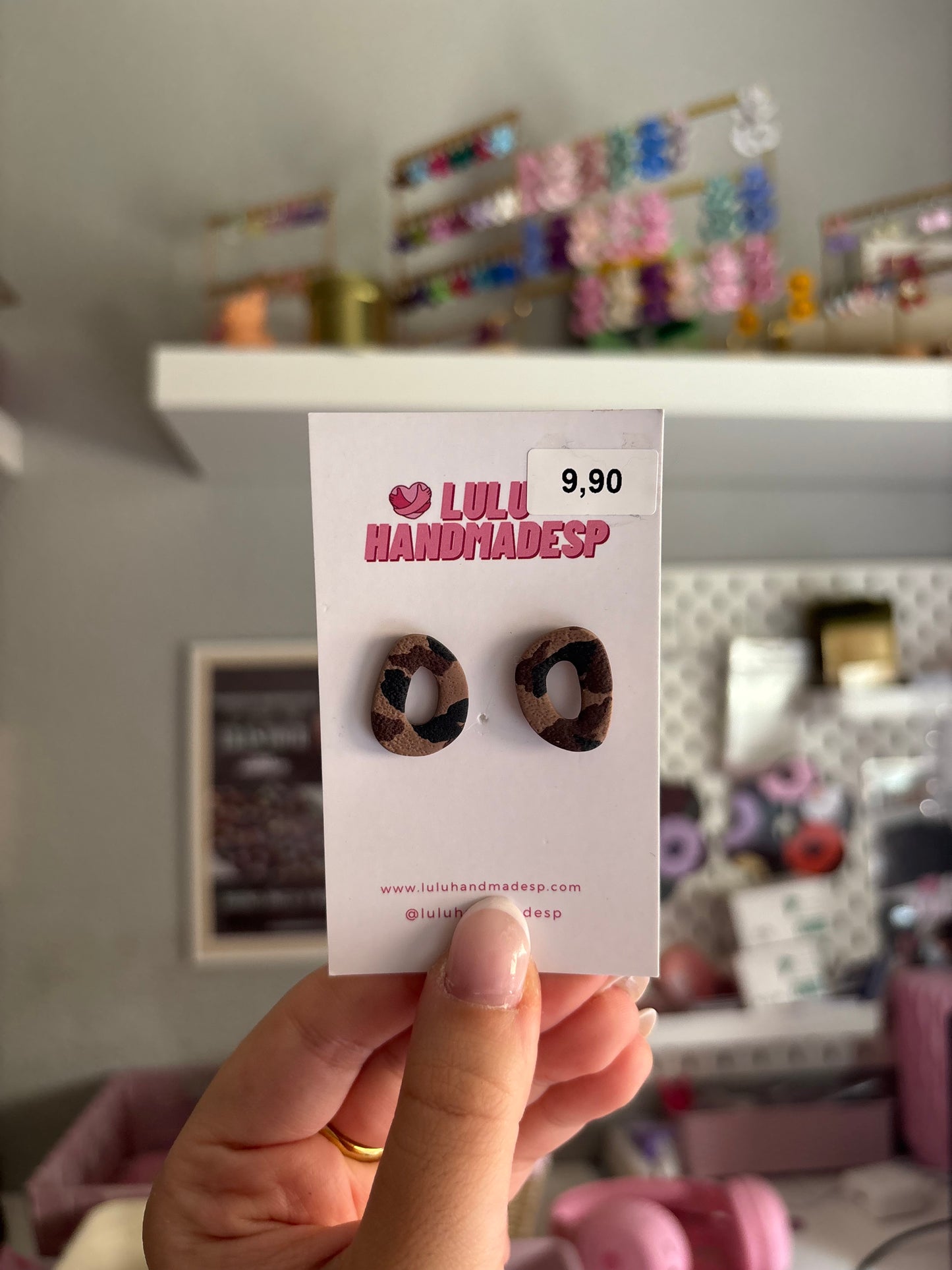 Pendientes REBAJAS minis leopardo