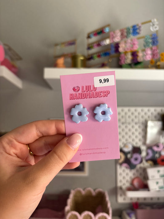 Pendientes REBAJAS mini bloom celeste