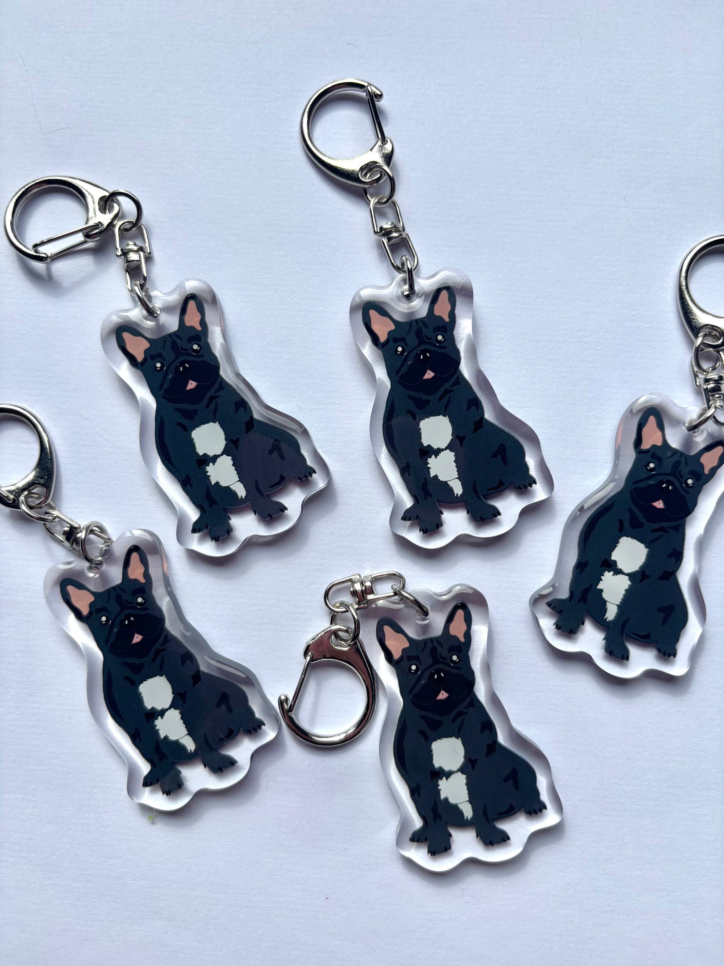 Llavero Bulldog Francés Negro