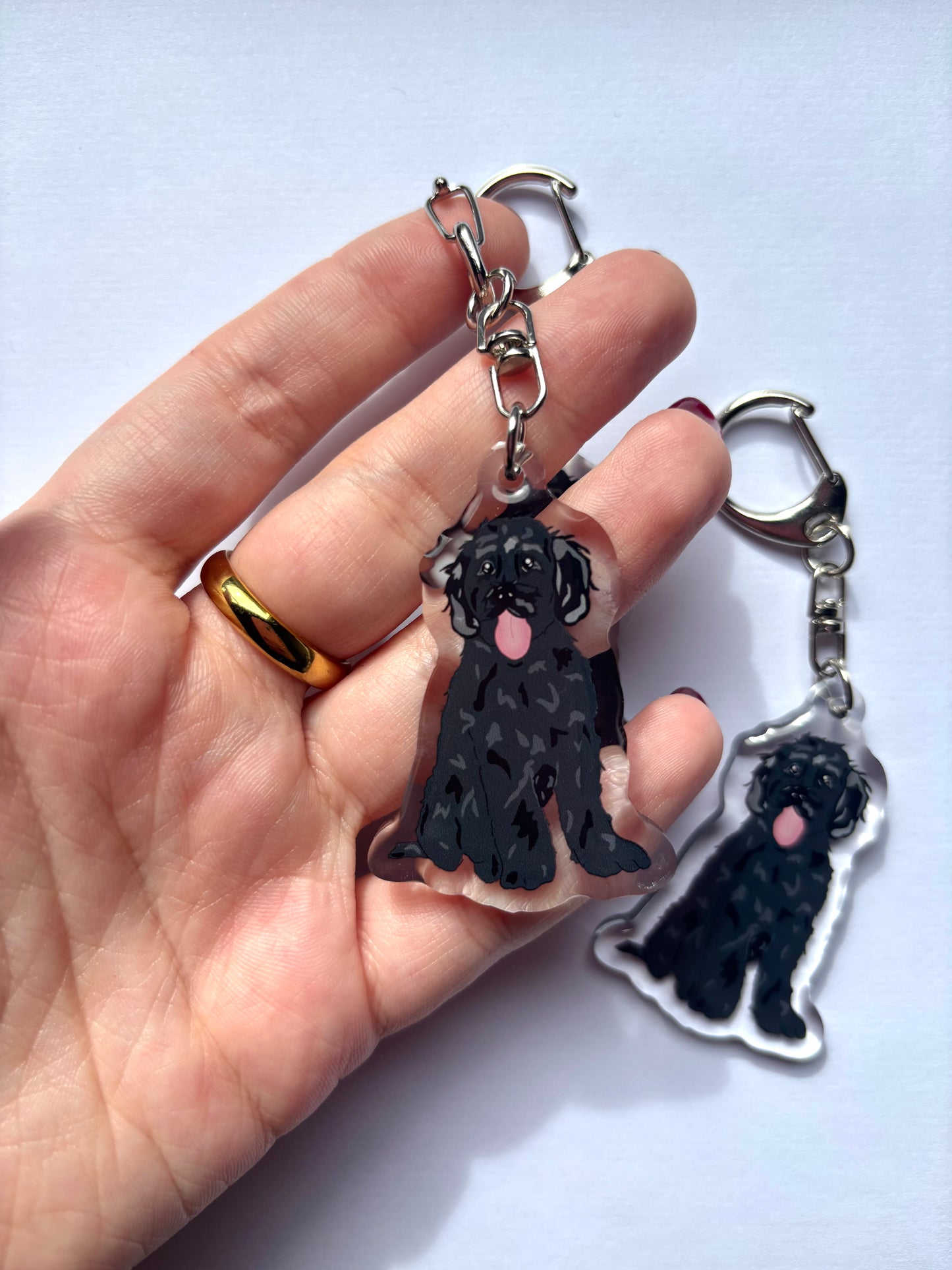 Llavero Black doodle