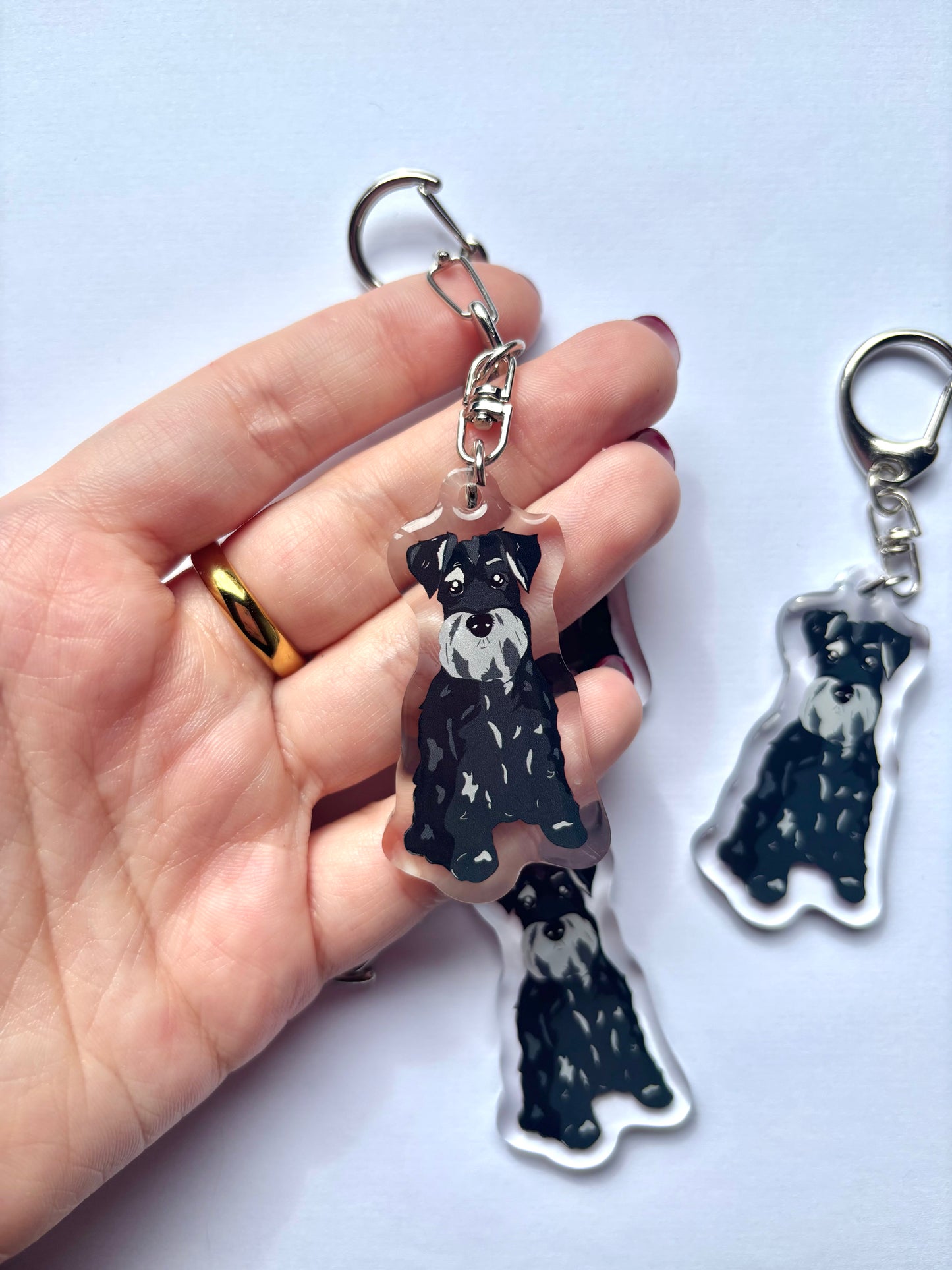 Llavero Schnauzer negro