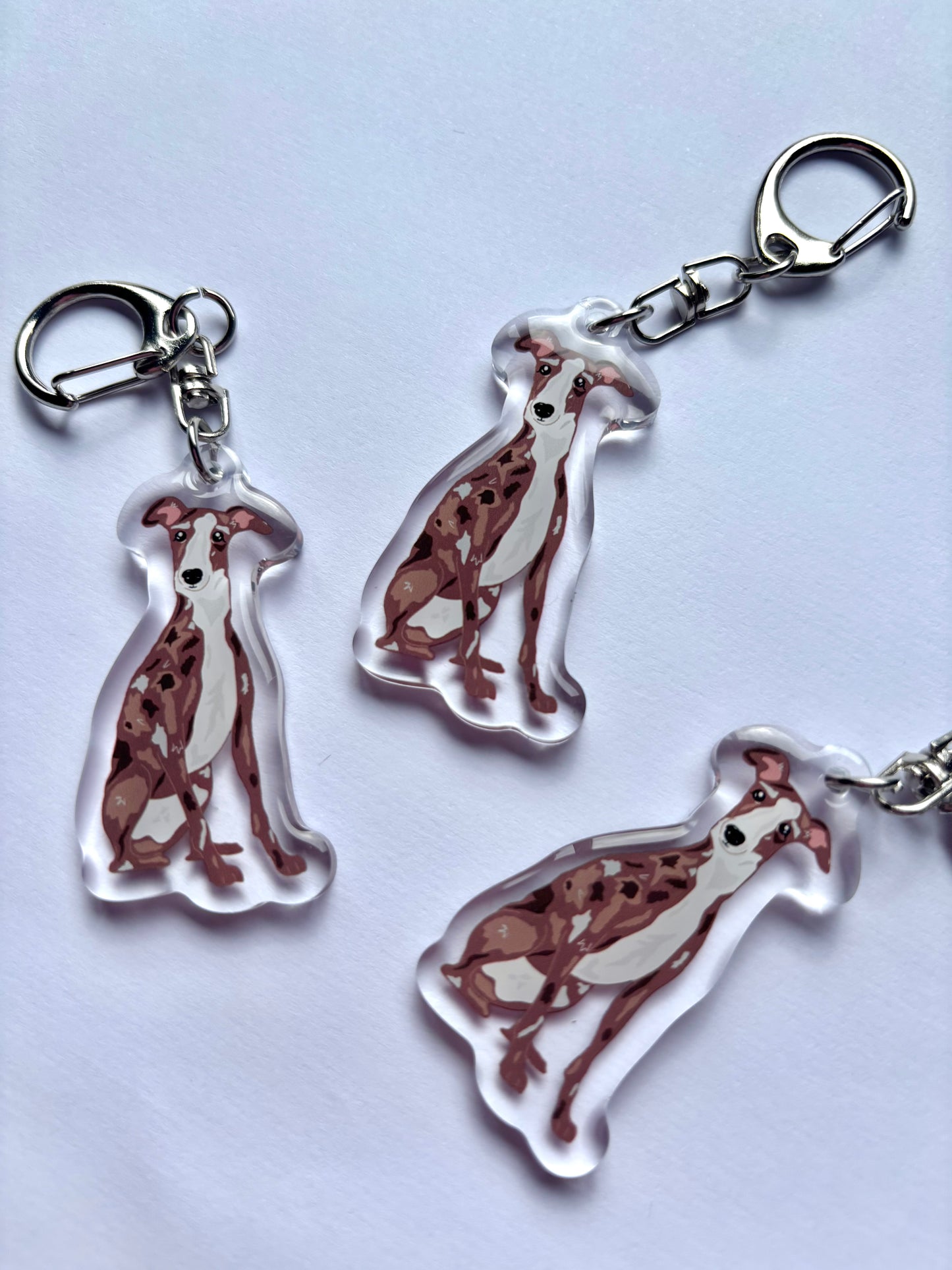 Llavero Galgo marrón
