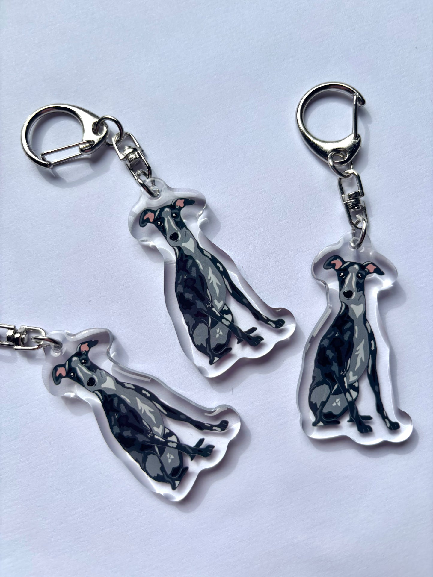 Llavero Galgo negro