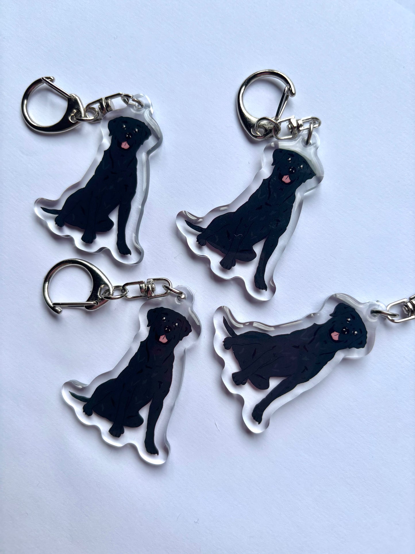 Llavero Labrador negro